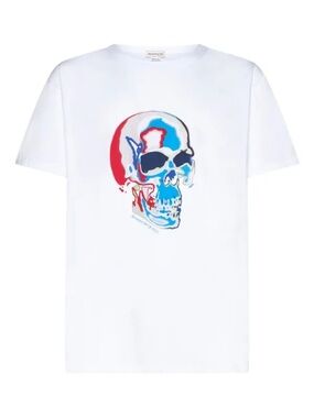 Alexander McQueen Solarised Skull print T-shirt